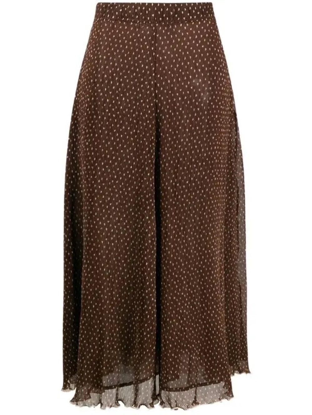 GANNI Pleated printed georgette midi skirt - Picture 2 of 4